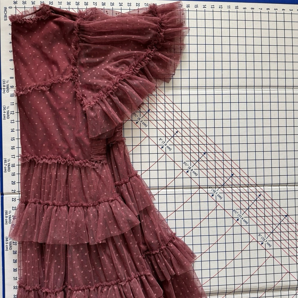 Ivy City Co Whimsical Dress 2X Mulberry Mauve Ethereal Romantic Soft Feminine - Picture 14 of 16